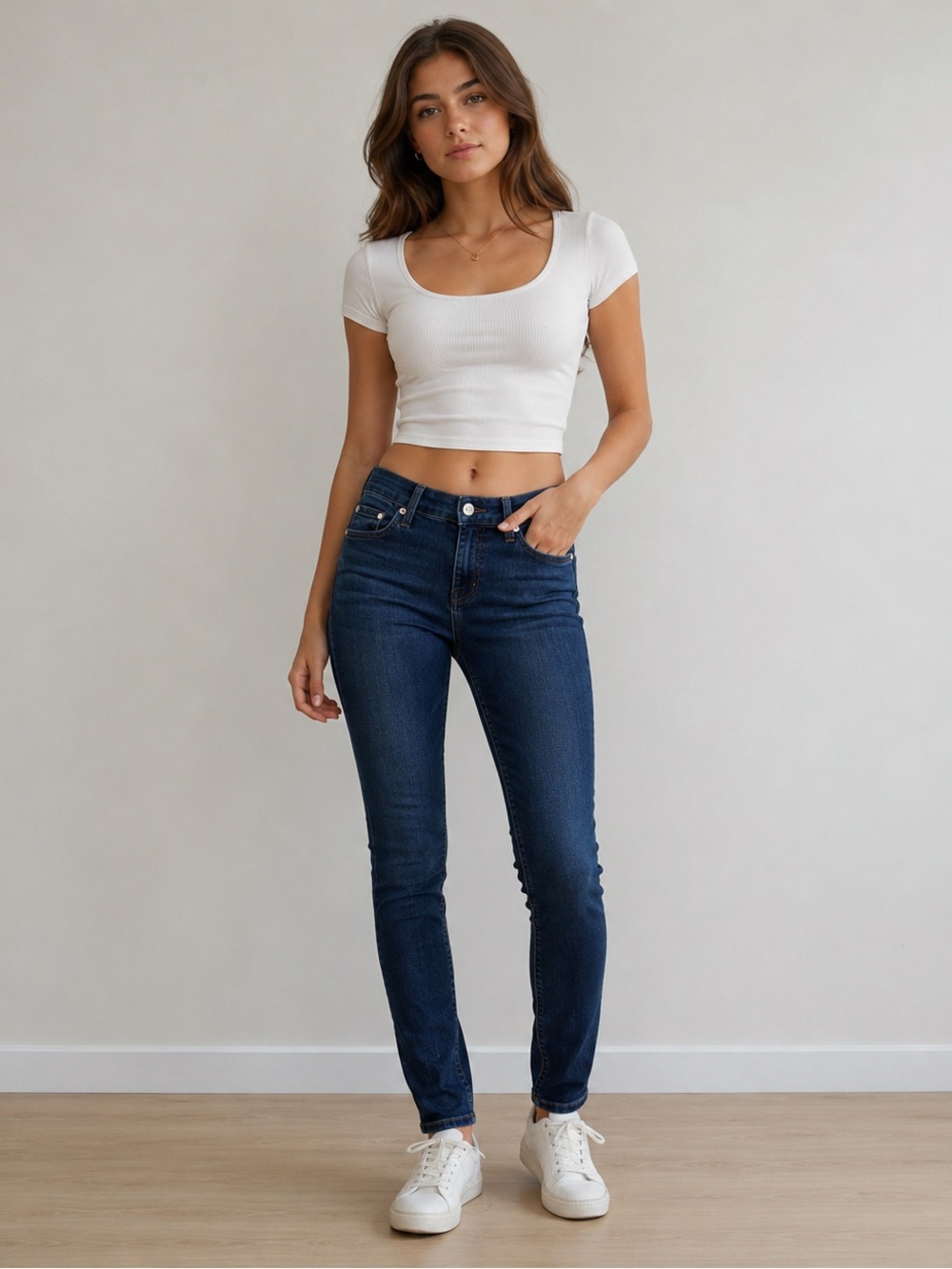 7 For All Mankind B(air) Skinny Jeans Women’s Size 25 Ankle Zip Stretch